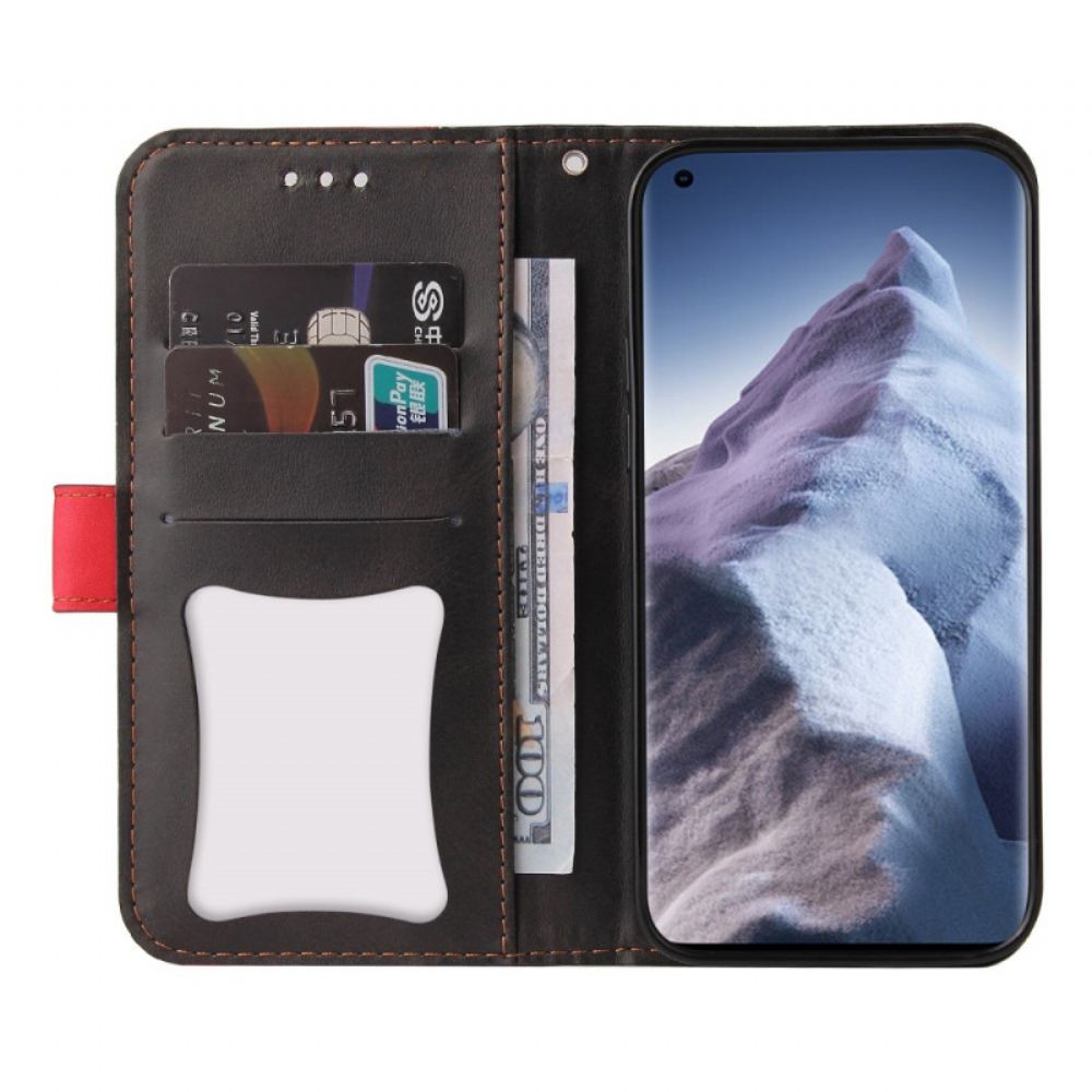 Kožené Pouzdro Na Xiaomi Mi 11 Ultra Dvoubarevná