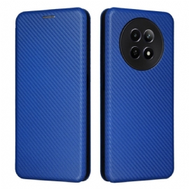 Kožené Pouzdro Realme 12 / 12x 5g Kryty Na Mobil Uhlíkové Vlákno