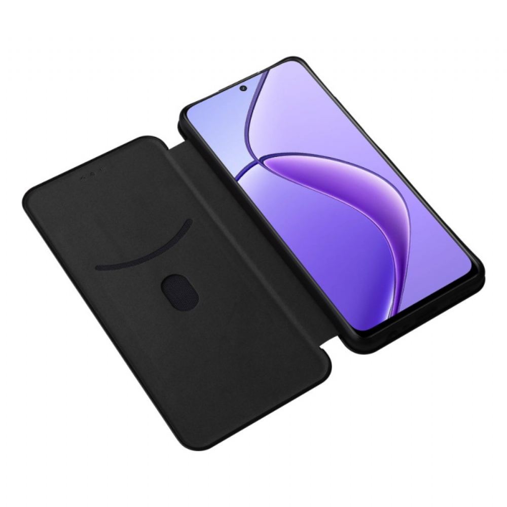 Kožené Pouzdro Realme 12 / 12x 5g Kryty Na Mobil Uhlíkové Vlákno