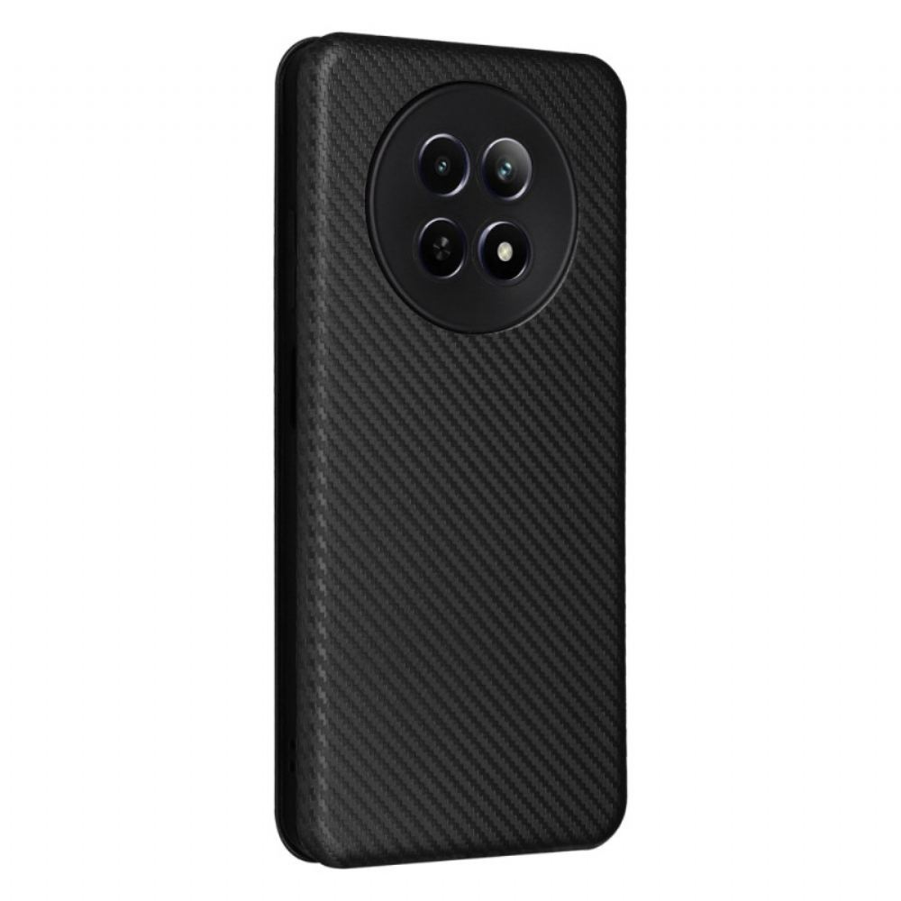 Kožené Pouzdro Realme 12 / 12x 5g Kryty Na Mobil Uhlíkové Vlákno
