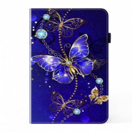 Pouzdra Samsung Galaxy Tab S9 Fe Plus Kryty Na Mobil Diamantový Motýl