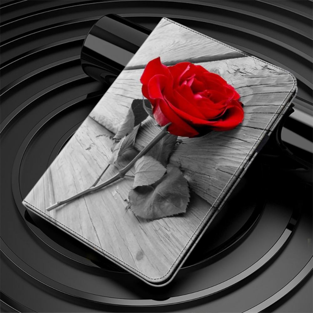 Pouzdro Na Samsung Galaxy Tab S9 Fe Plus Růžový Vzor