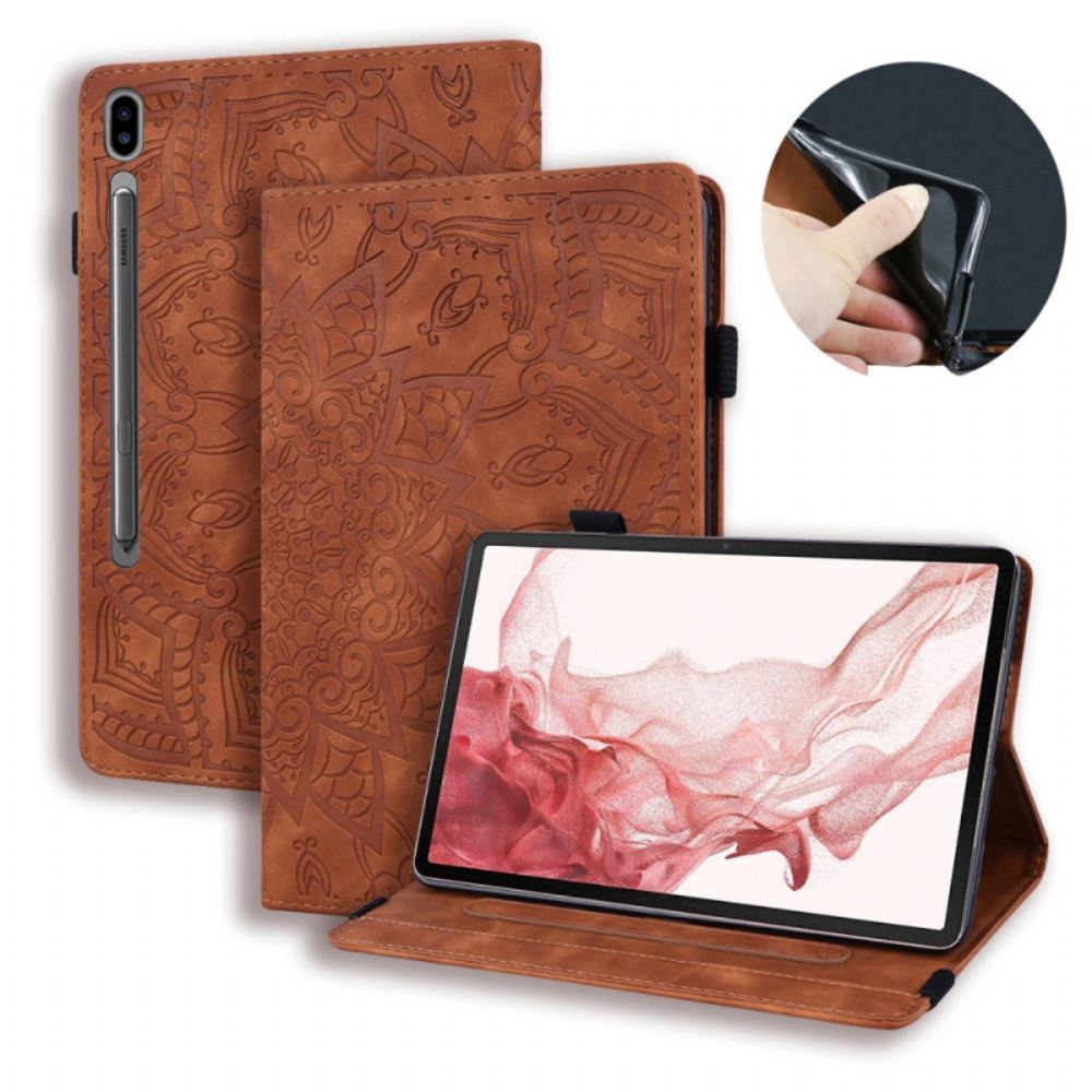 Pouzdro Samsung Galaxy Tab S9 Fe Plus Květinový Vzor