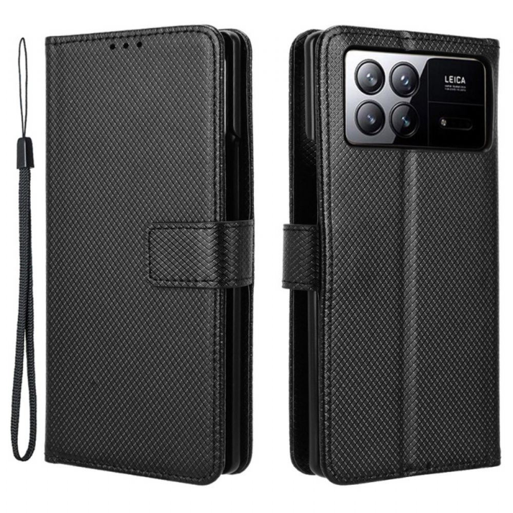 Kožený Kryt Xiaomi Mix Fold 3 Popruhové Body