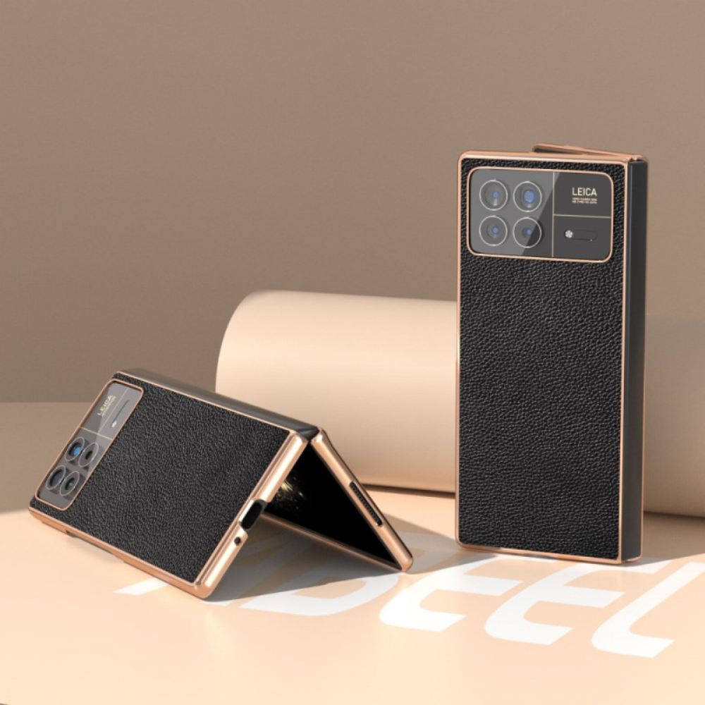 Kryt Xiaomi Mix Fold 3 Kožený Efekt