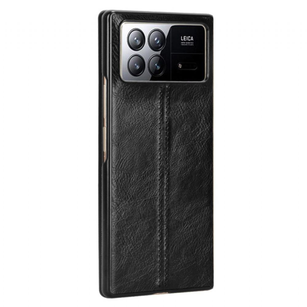 Kryt Xiaomi Mix Fold 3 Retro Kožený Efekt