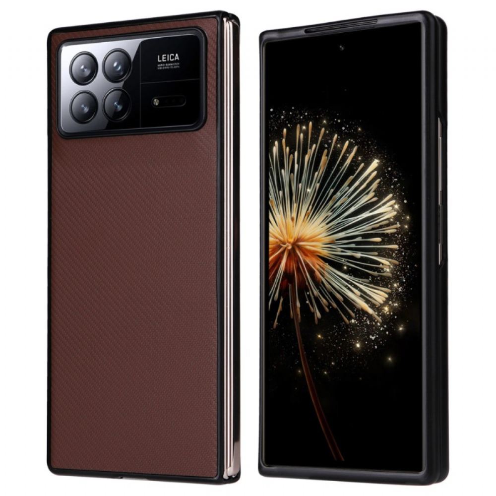 Kryt Xiaomi Mix Fold 3 Textura Uhlíkových Vláken