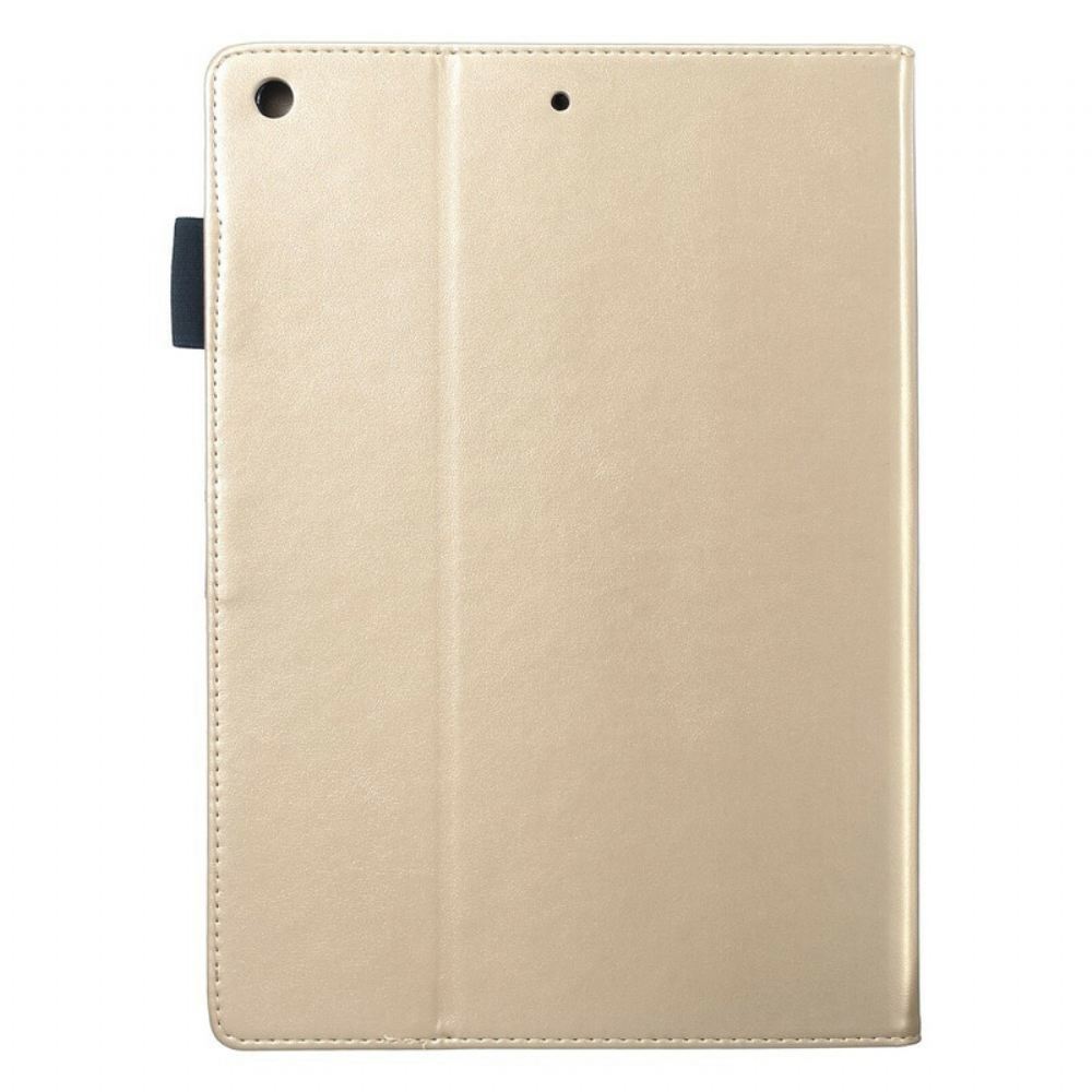 Flipové Pouzdro Na iPad 10.2" (2020) (2019) / Air 10.5" / Pro 10.5" Kožený Efekt Diamantových Motýlů