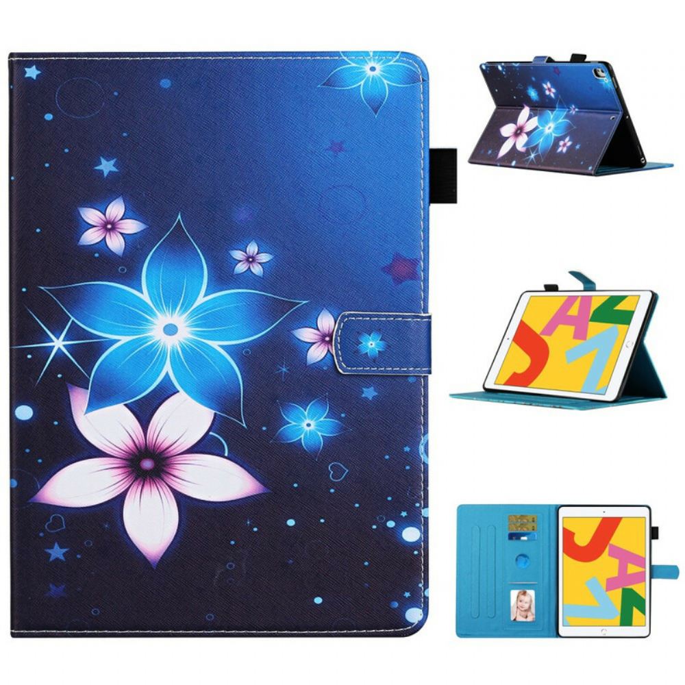 Flipové Pouzdro Na iPad 10.2" (2020) (2019) / Air 10.5" / Pro 10.5" Květinová