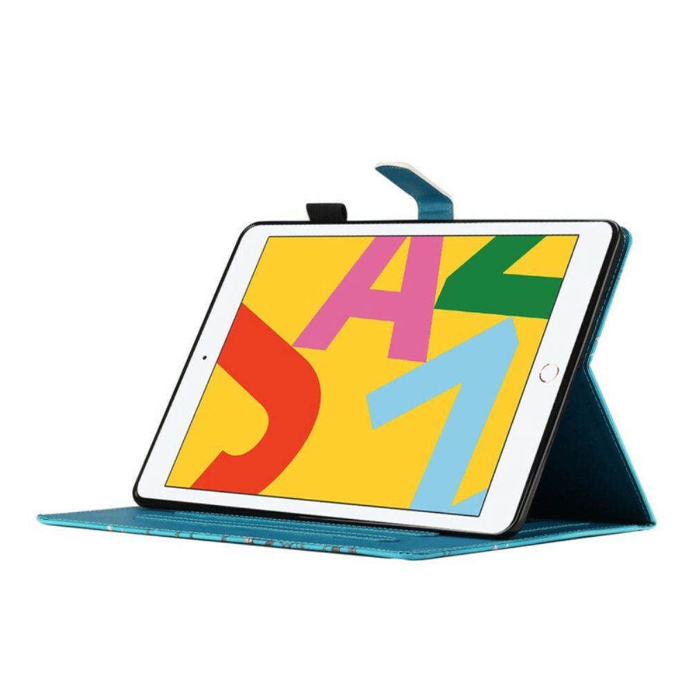 Flipové Pouzdro Na iPad 10.2" (2020) (2019) / Air 10.5" / Pro 10.5" Květinová