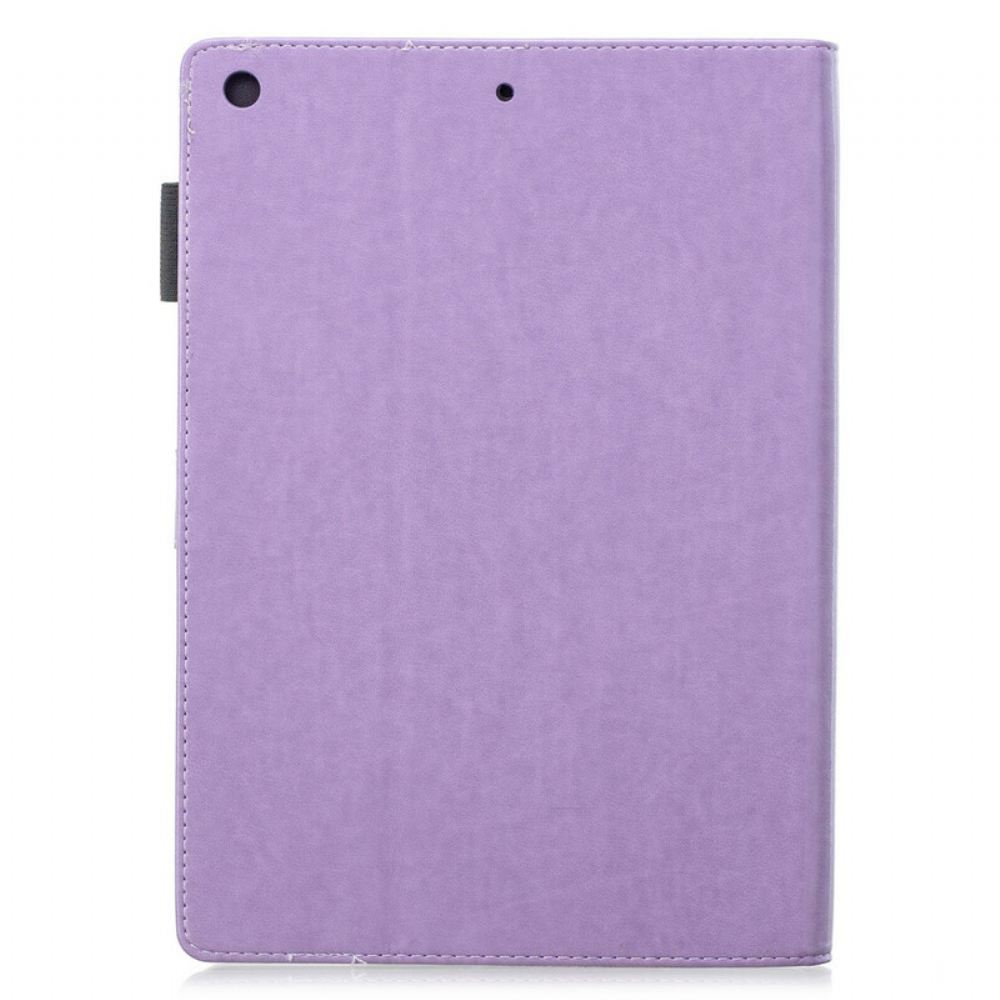 Flipové Pouzdro Na iPad 10.2" (2020) (2019) / Air 10.5" / Pro 10.5" Květinový Diamantový Kožený Efekt