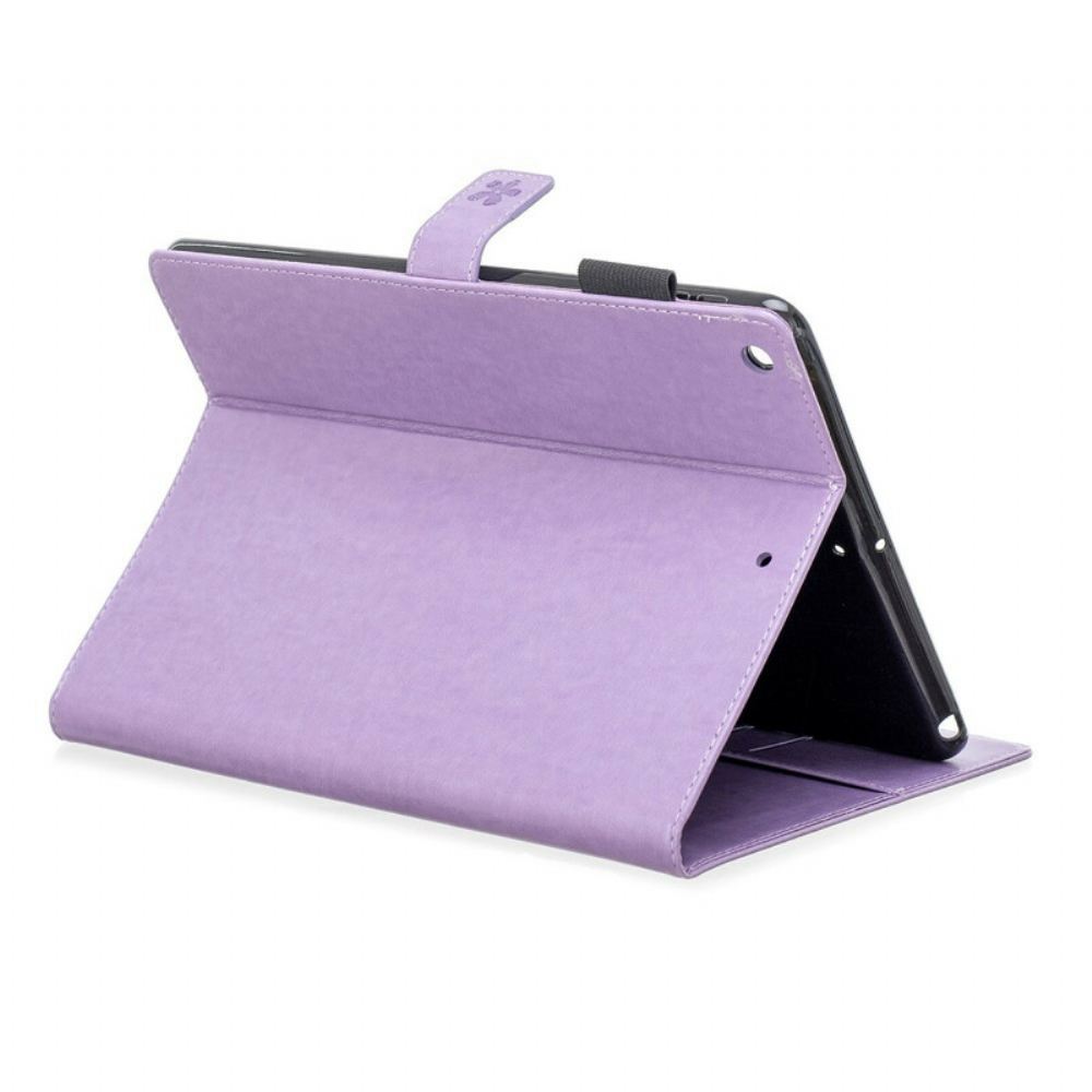 Flipové Pouzdro Na iPad 10.2" (2020) (2019) / Air 10.5" / Pro 10.5" Květinový Diamantový Kožený Efekt