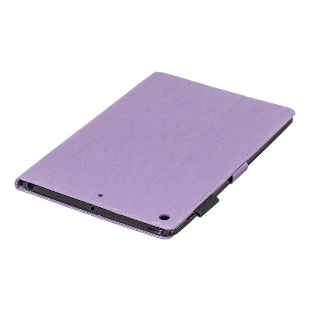 Flipové Pouzdro Na iPad 10.2" (2020) (2019) / Air 10.5" / Pro 10.5" Květinový Diamantový Kožený Efekt