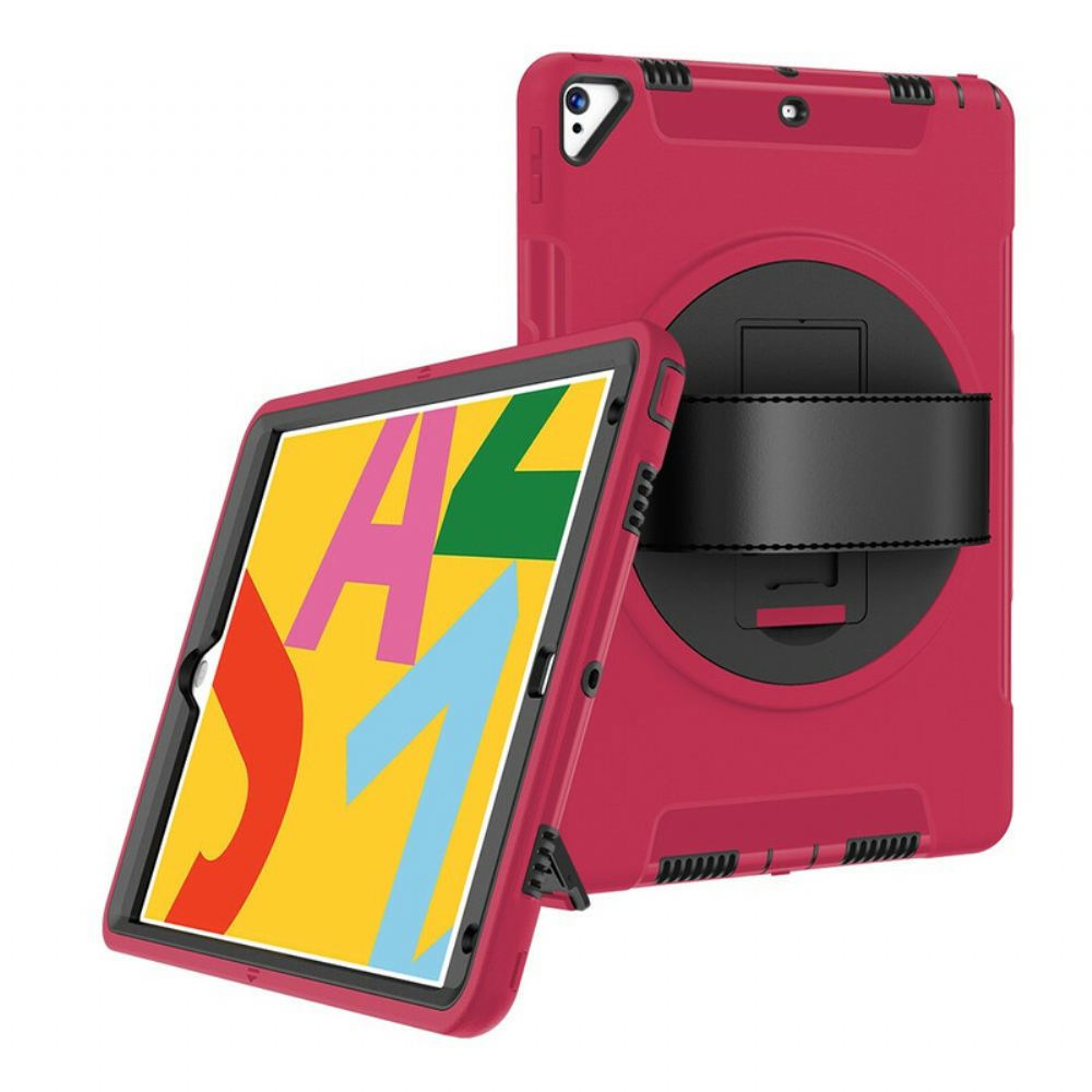 Kryt Na iPad 10.2" (2020) (2019) / Air 10.5" / Pro 10.5" Ultra Odolný S Popruhem A Podporou
