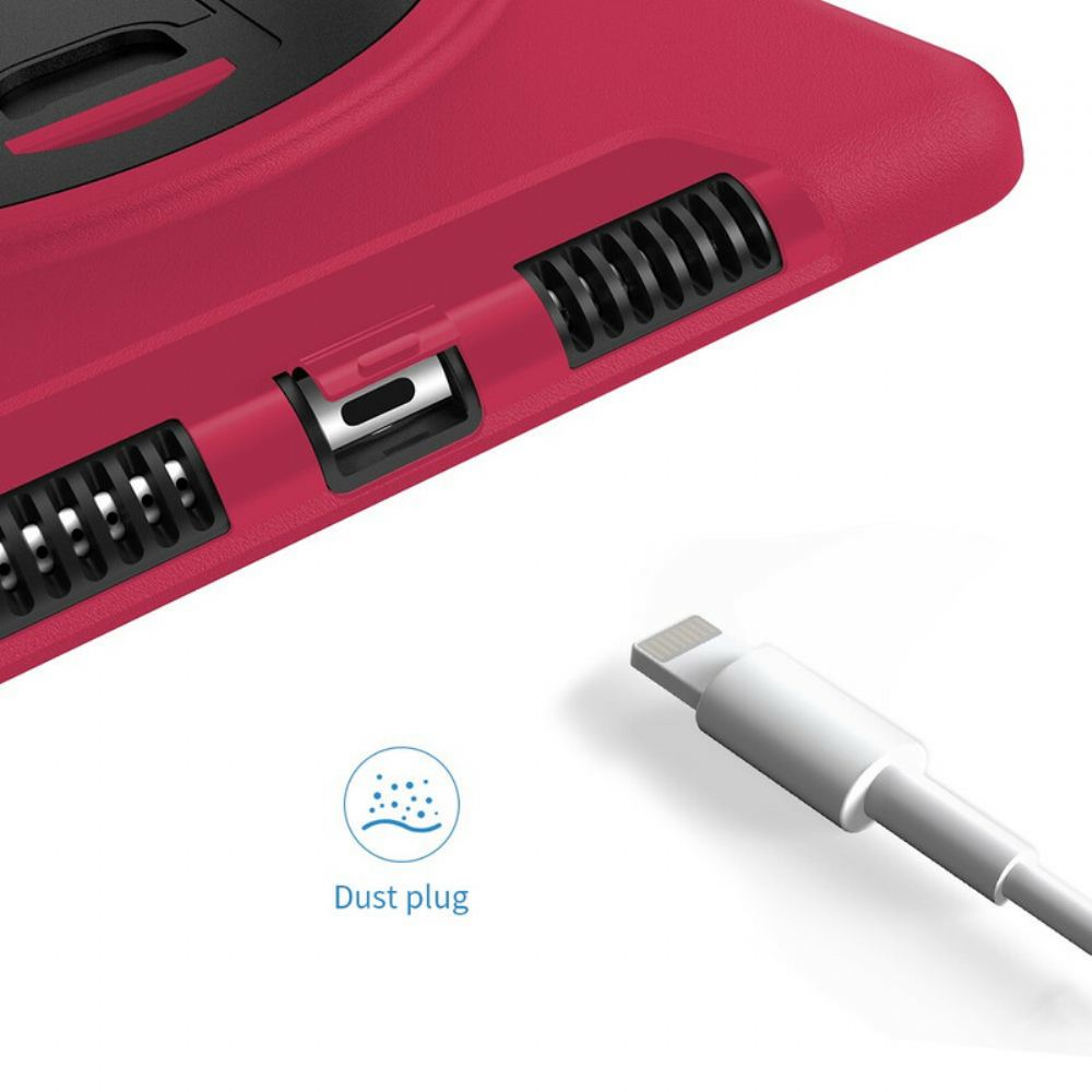 Kryt Na iPad 10.2" (2020) (2019) / Air 10.5" / Pro 10.5" Ultra Odolný S Popruhem A Podporou