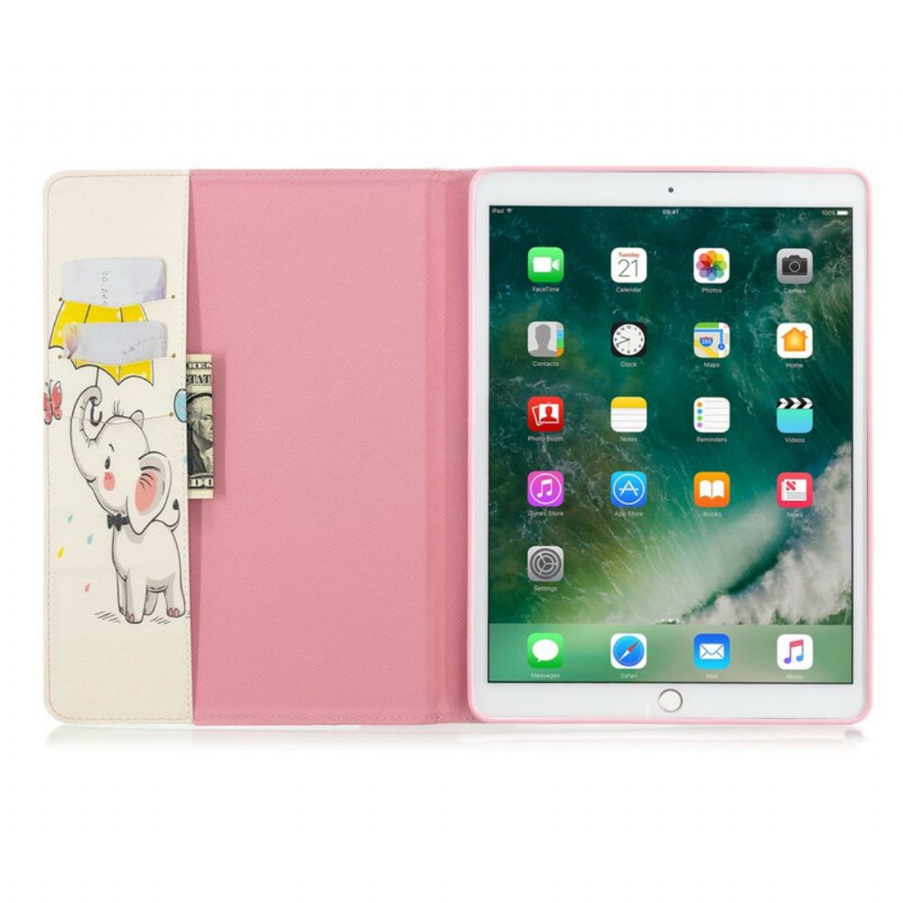 Pouzdra Na iPad 10.2" (2020) (2019) / Air 10.5" / Pro 10.5" Slon V Dešti