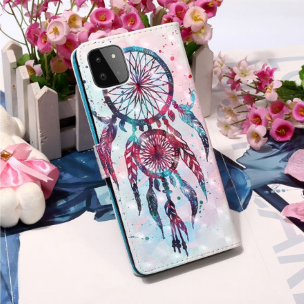 Flipové Pouzdro Na Samsung Galaxy A22 5G Akvarelový Lapač Snů