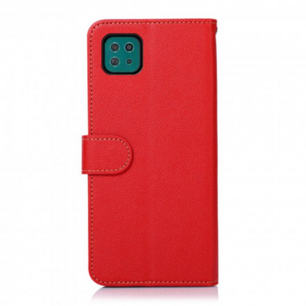 Flipové Pouzdro Na Samsung Galaxy A22 5G Rfid Khazneh Ve Stylu Liči