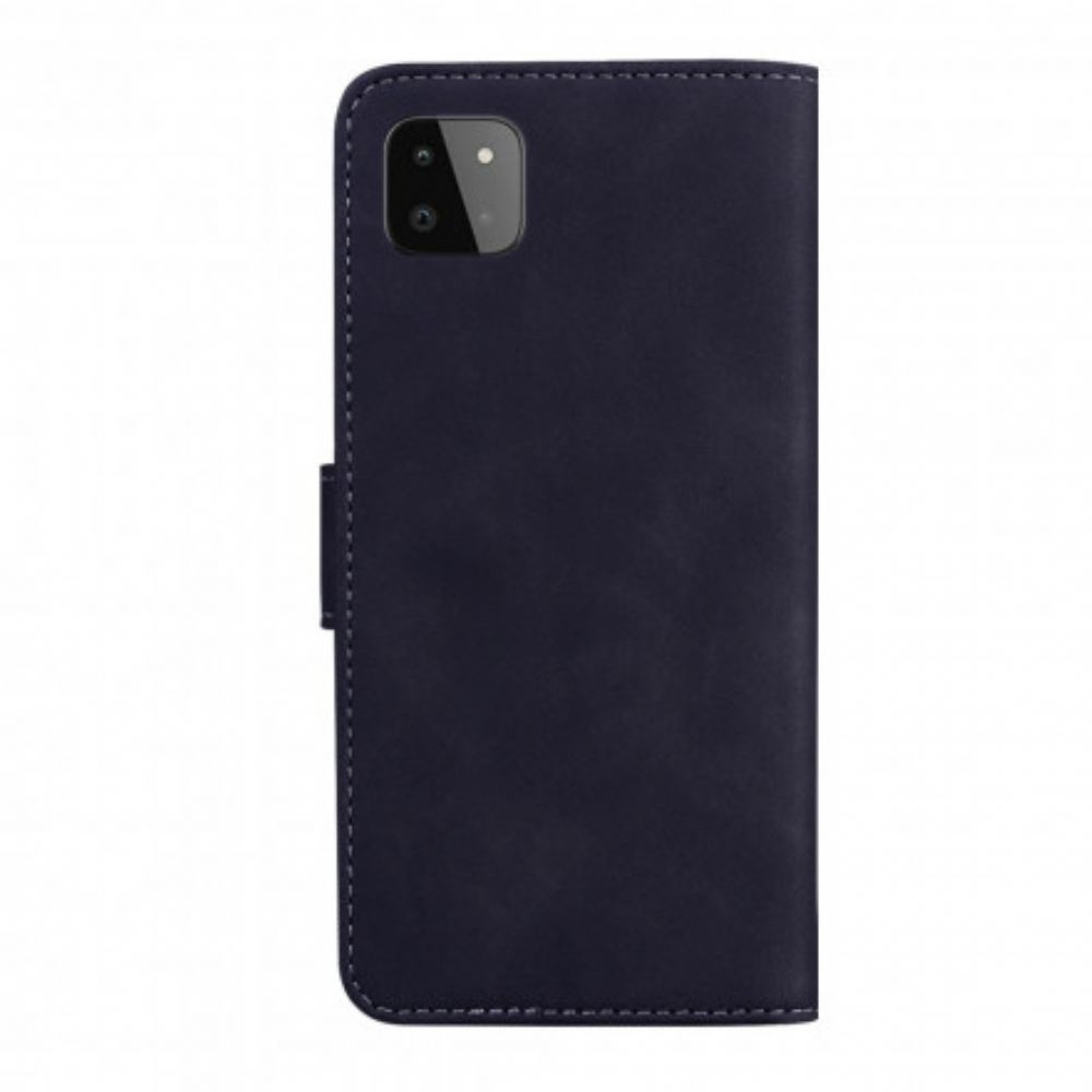 Flipové Pouzdro Na Samsung Galaxy A22 5G Vintage Couture Kožený Styl
