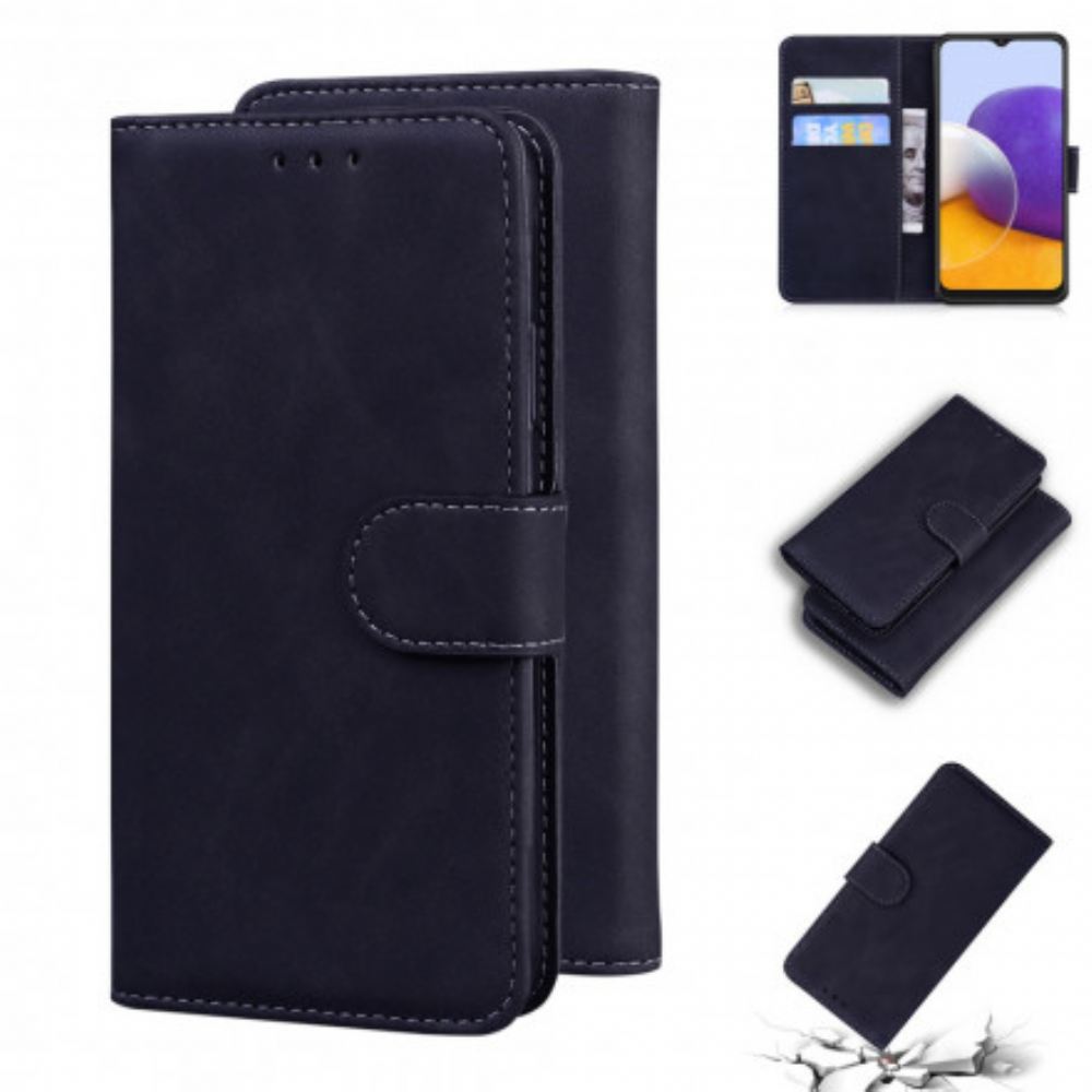 Flipové Pouzdro Na Samsung Galaxy A22 5G Vintage Couture Kožený Styl