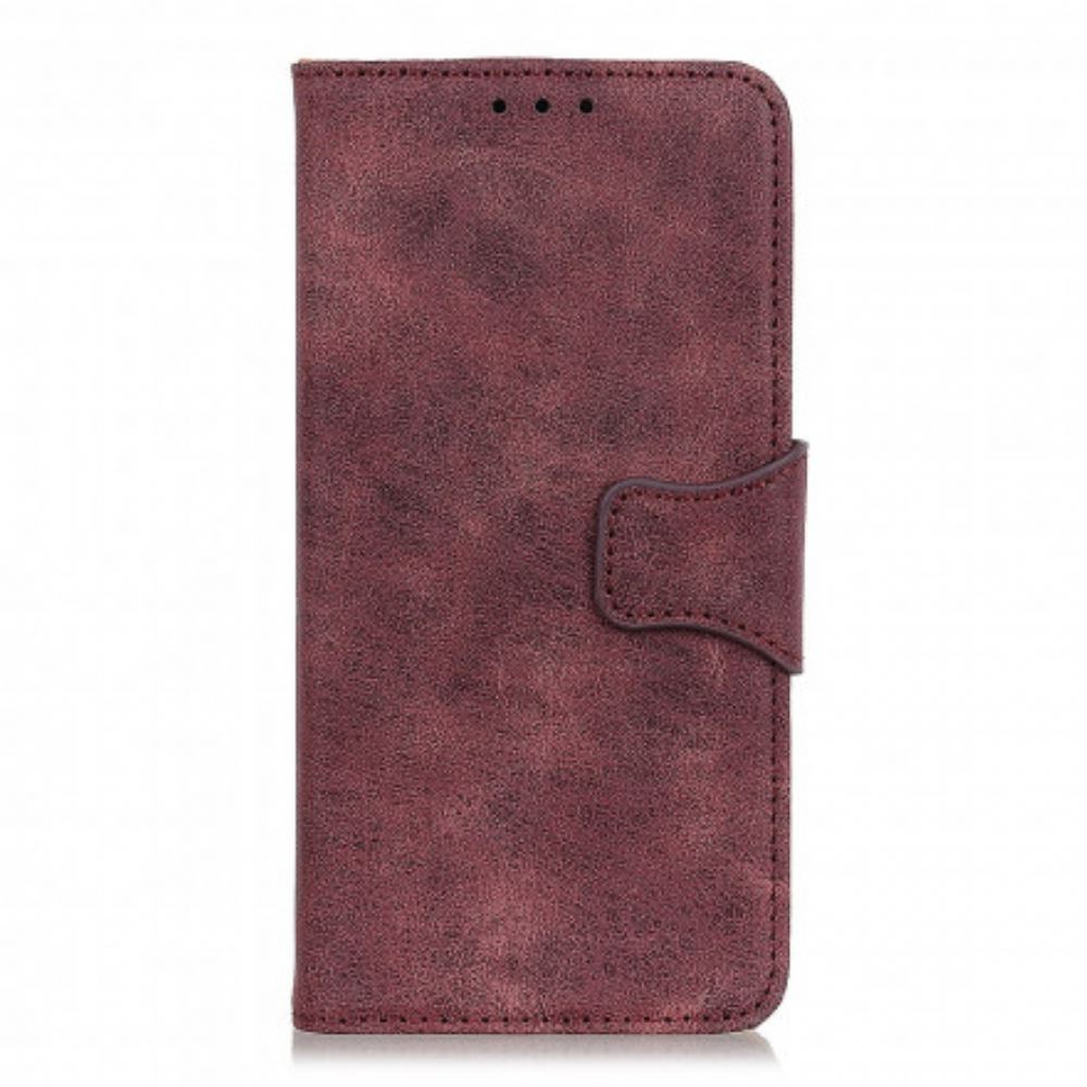 Flipové Pouzdro Na Samsung Galaxy A22 5G Vintage Štípaná Kůže