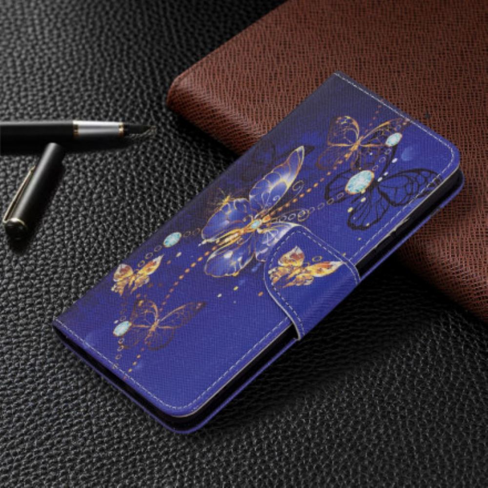 Flipové Pouzdro Na Samsung Galaxy A22 5G Věční Motýli