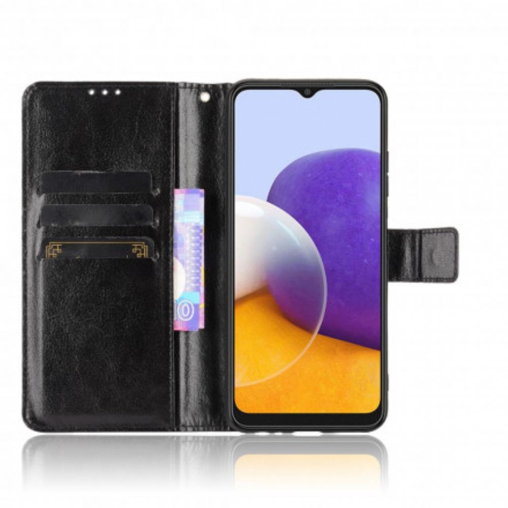 Kožené Pouzdro Na Samsung Galaxy A22 5G Okázalá Umělá Kůže