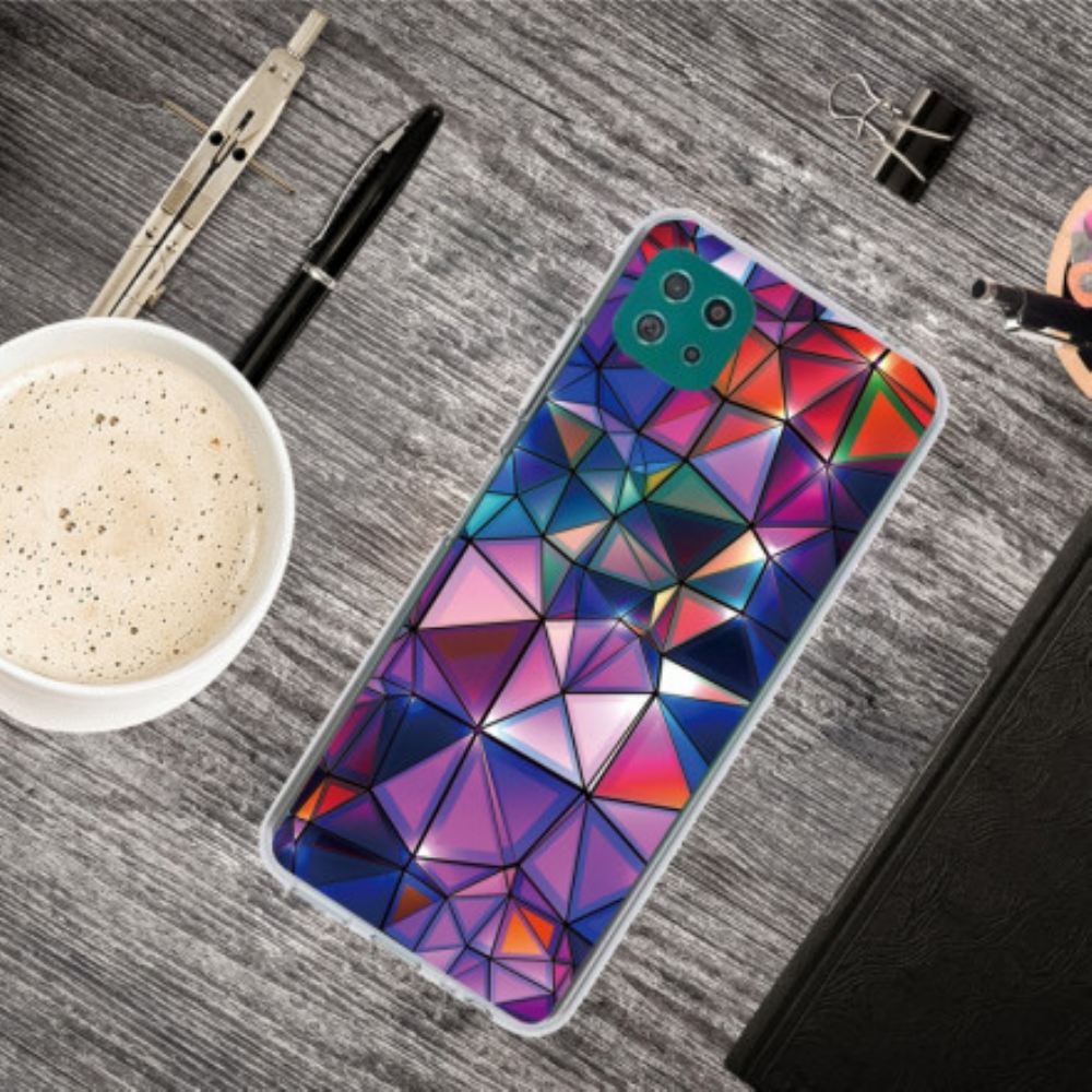 Kryt Na Samsung Galaxy A22 5G Flexibilní Geometrie