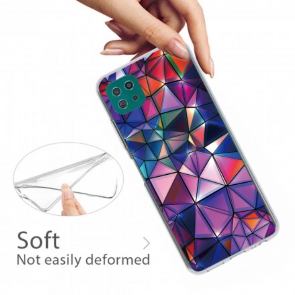 Kryt Na Samsung Galaxy A22 5G Flexibilní Geometrie