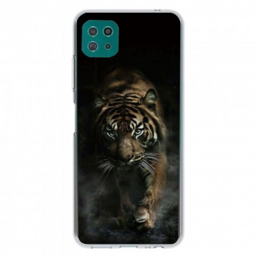 Kryt Na Samsung Galaxy A22 5G Flexibilní Tygr
