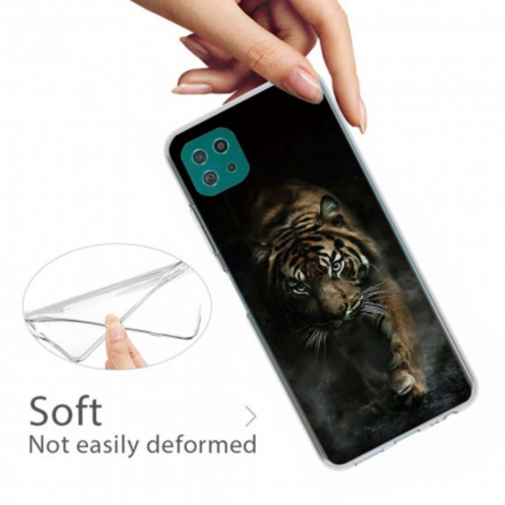 Kryt Na Samsung Galaxy A22 5G Flexibilní Tygr