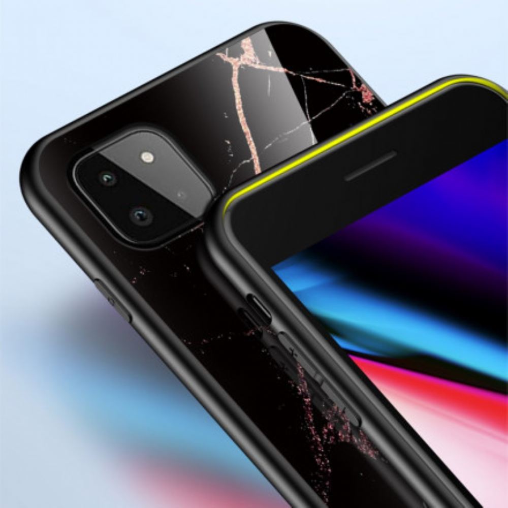 Kryt Na Samsung Galaxy A22 5G Prémiové Barevné Tvrzené Sklo