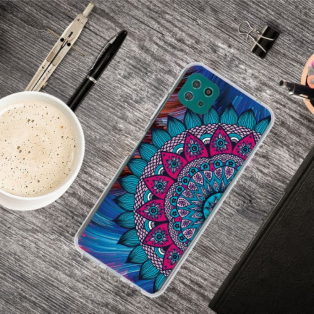 Kryty Na Mobil Na Samsung Galaxy A22 5G Barevná Mandala