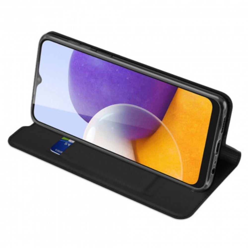 Kryty Na Mobil Na Samsung Galaxy A22 5G Flipové Pouzdro Skin Pro Dux Ducis