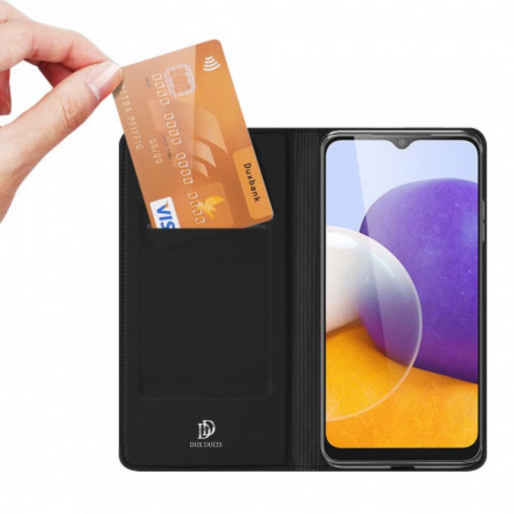 Kryty Na Mobil Na Samsung Galaxy A22 5G Flipové Pouzdro Skin Pro Dux Ducis
