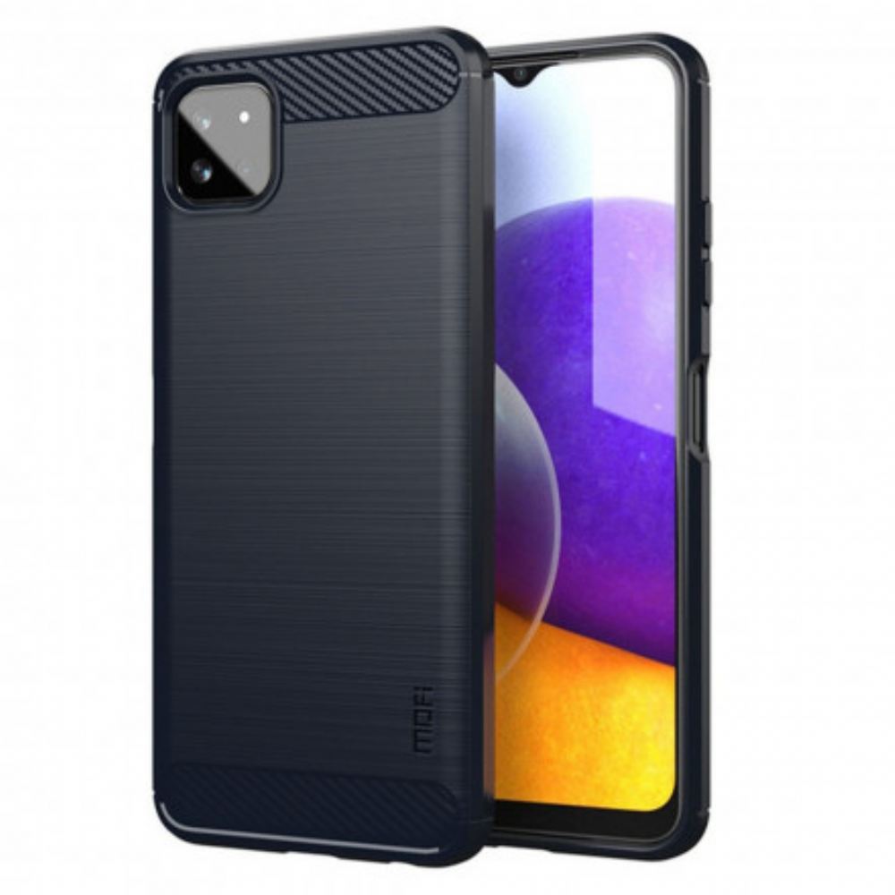 Kryty Na Mobil Na Samsung Galaxy A22 5G Mofi Kartáčované Uhlíkové Vlákno