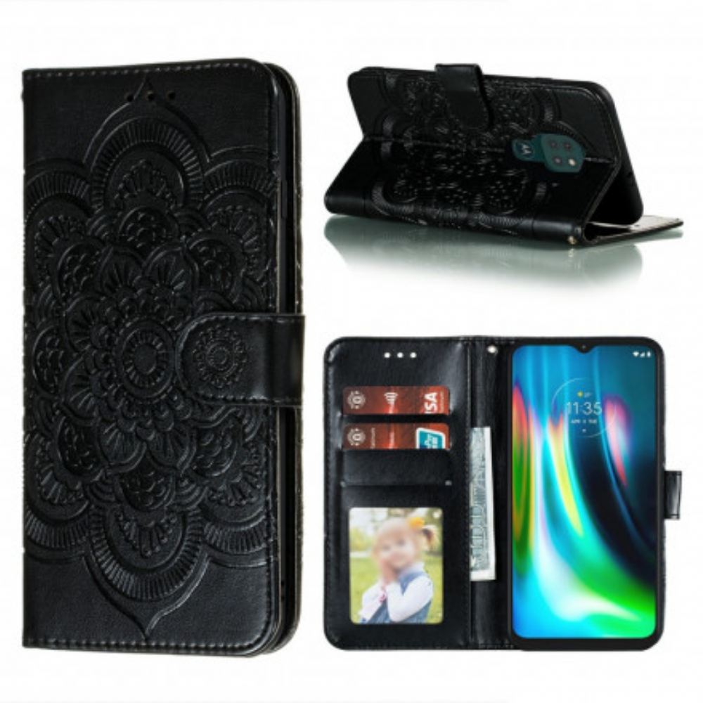 Flipové Pouzdro Na Moto G9 Play Celá Mandala