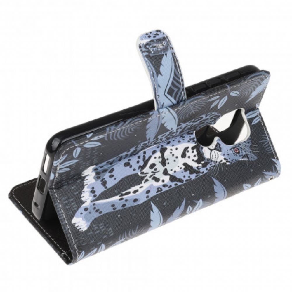 Flipové Pouzdro Na Moto G9 Play Na Lana Strappy Leopard