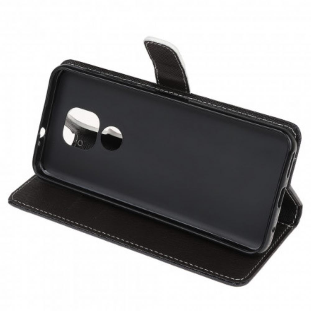 Flipové Pouzdro Na Moto G9 Play Na Lana Strappy Leopard