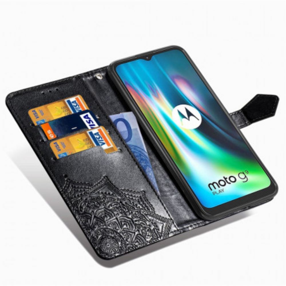 Flipové Pouzdro Na Moto G9 Play Středověká Mandala
