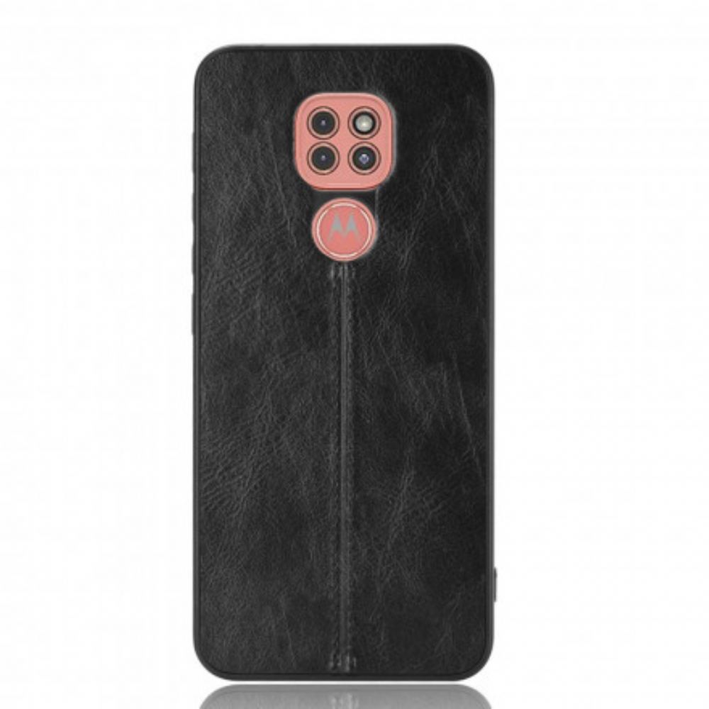 Kryt Na Moto G9 Play Efekt Kůže Ve Švu