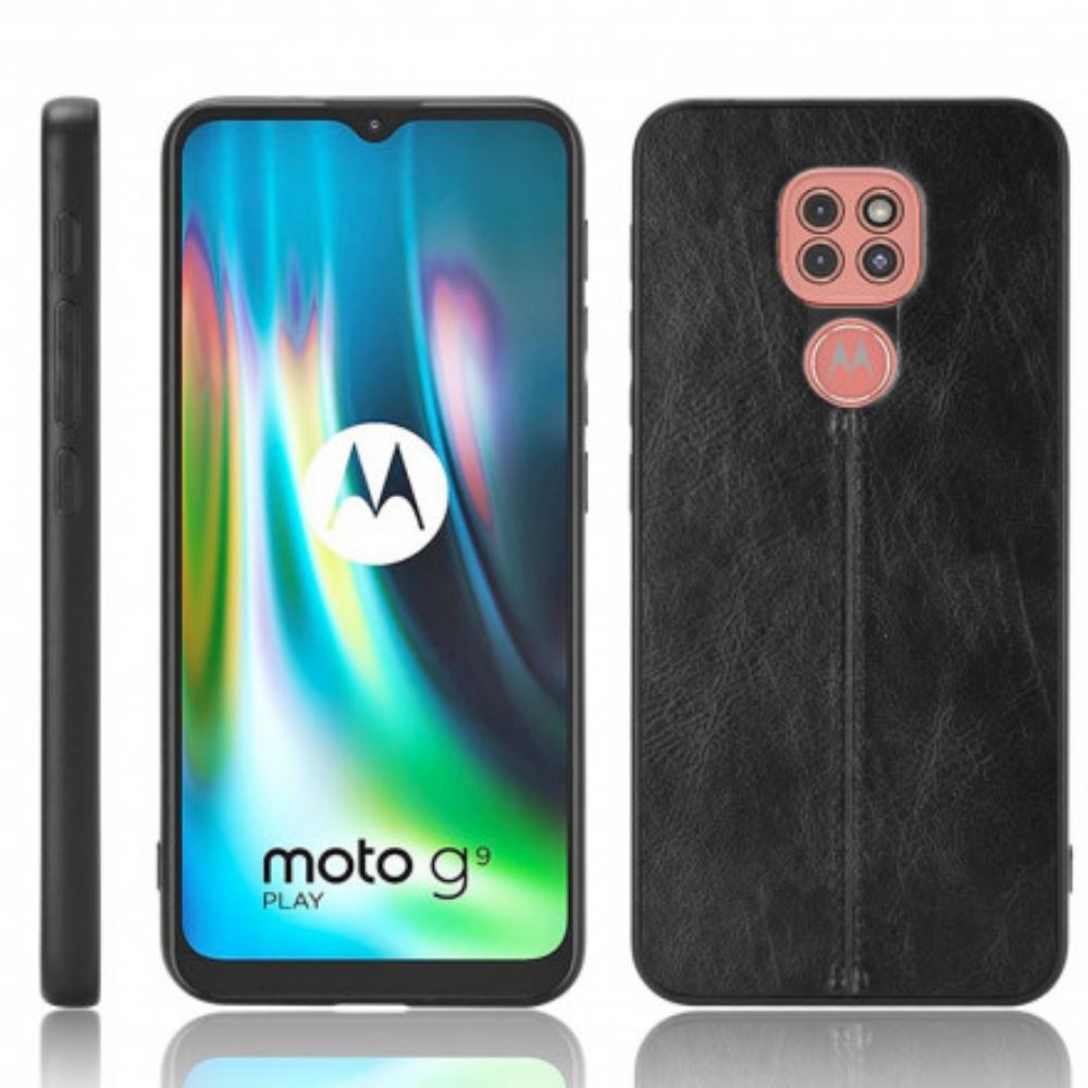 Kryt Na Moto G9 Play Efekt Kůže Ve Švu