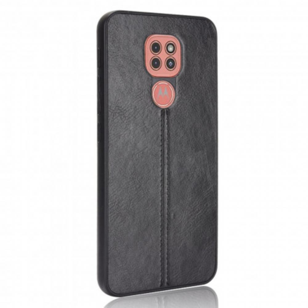 Kryt Na Moto G9 Play Efekt Kůže Ve Švu