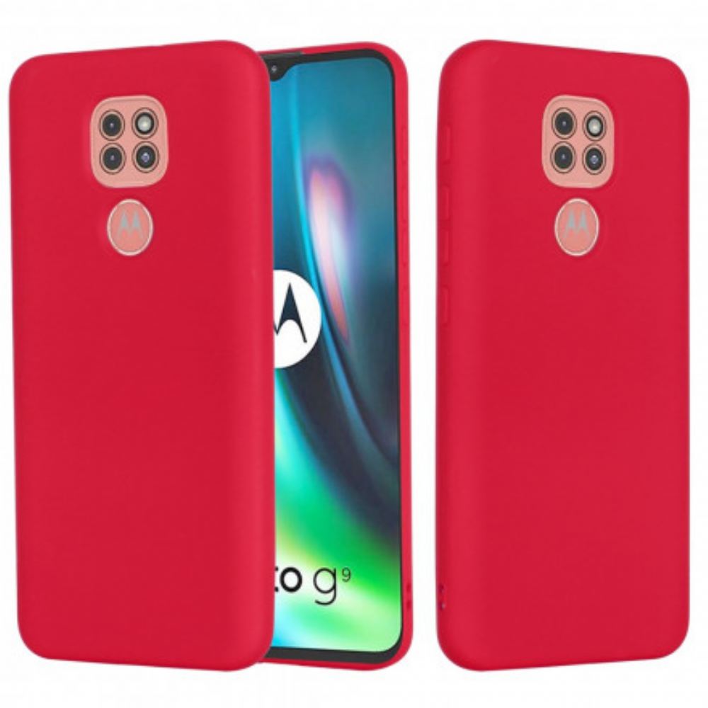 Kryt Na Moto G9 Play Tekutý Silikonový Design Se Šňůrkou