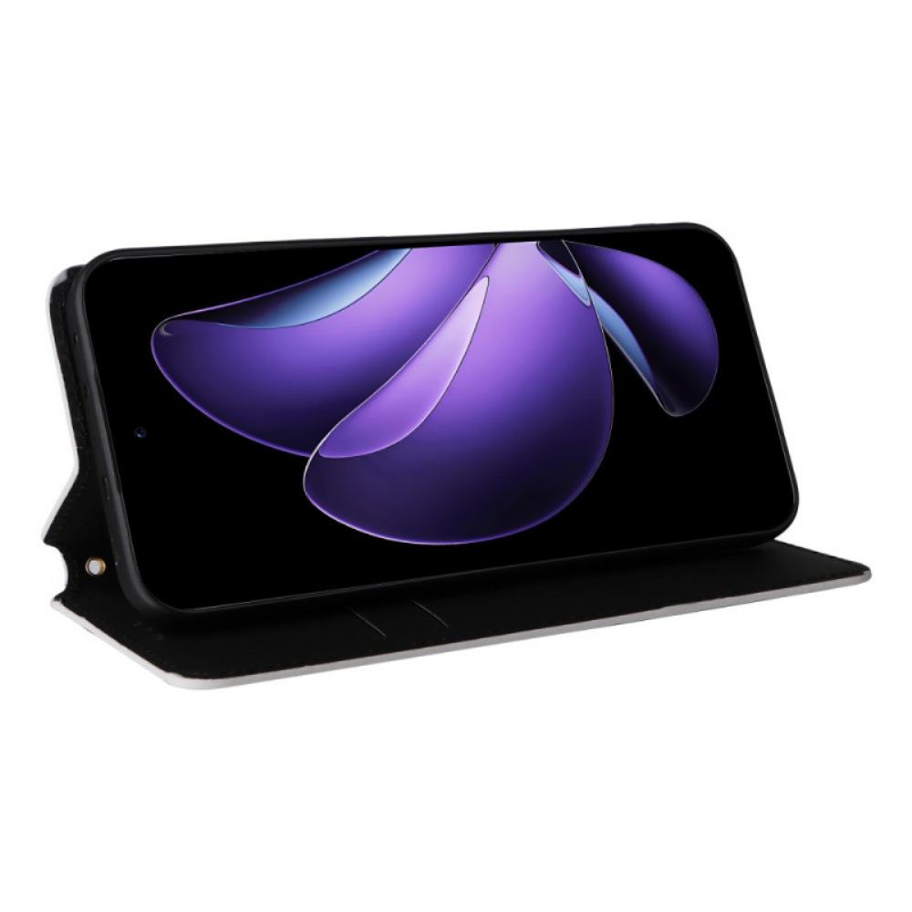 Kožené Pouzdro Oppo Reno 13 5g Kryty Na Mobil 3d Diamanty