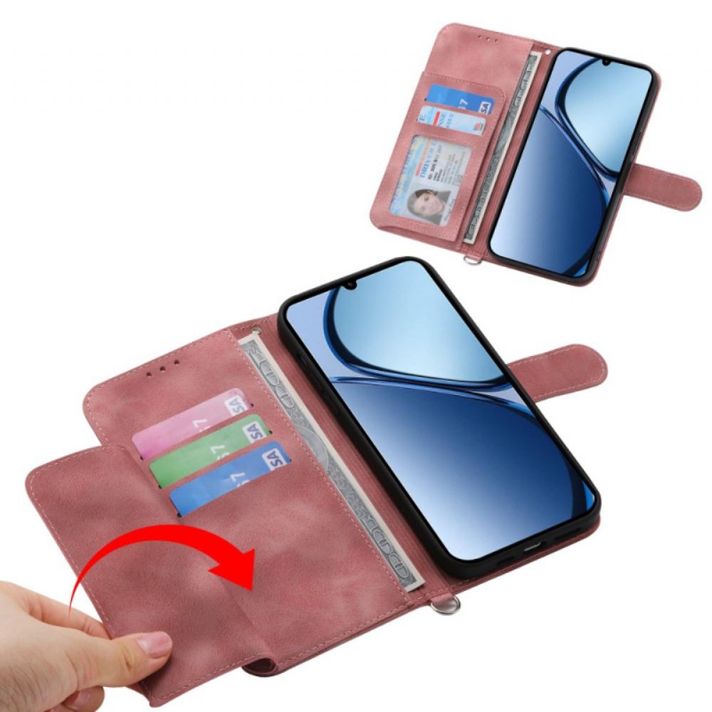 Kožený Kryt Na Oppo Reno 13 5g Peněženka S Mandalovým Vzorem