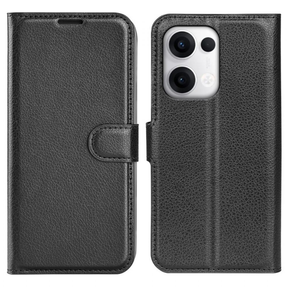 Kožený Kryt Oppo Reno 13 5g Klasická Umělá Kůže S Liči