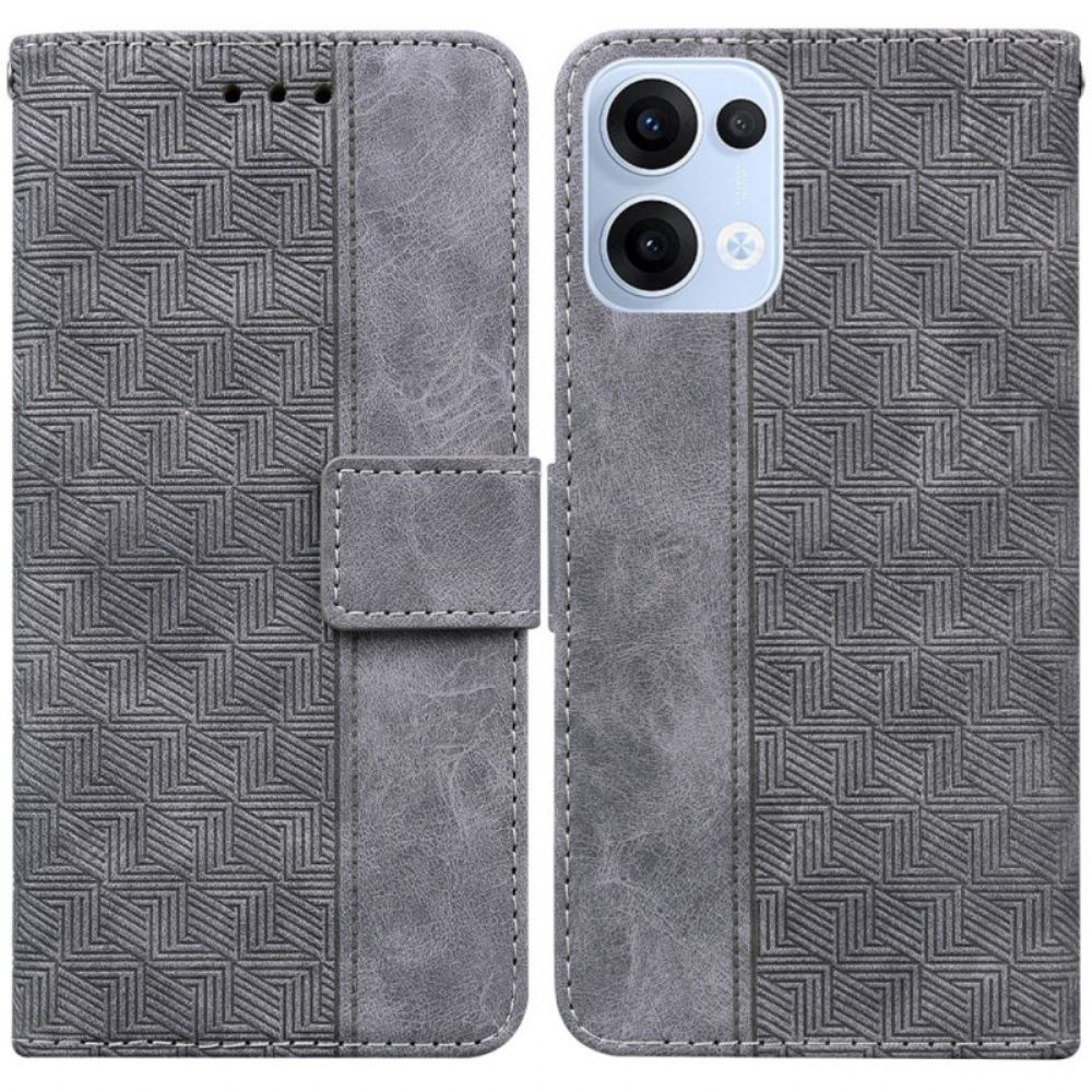 Kožený Kryt Oppo Reno 13 5g Tkaný Vzor