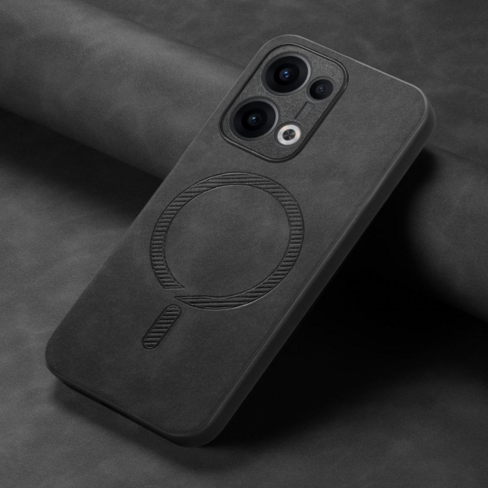 Kryt Oppo Reno 13 5g Kompatibilní S Magsafe Kožený Efekt