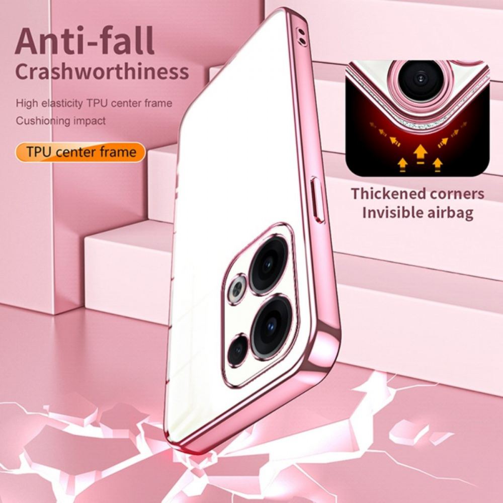 Kryt Oppo Reno 13 5g Kryty Na Mobil Rám S Kovovým Efektem